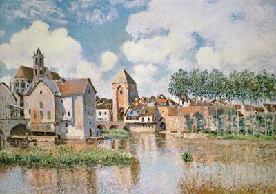 Moret-sur-Loing, the Porte de Bourgogne, 1891 by Alfred Sisley